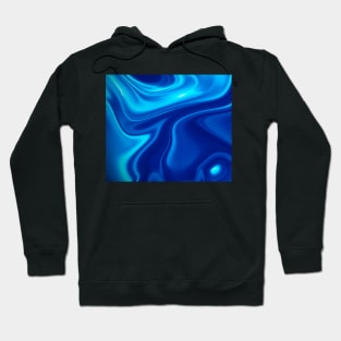 Blue Ocean Waves Hoodie